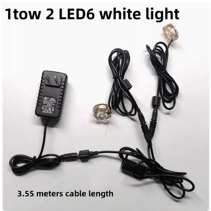 Underwater Lights 6-LED Light Ring For Fountain Fish Pond Water Garden 12V with Transformer tabletop water pump Decorative