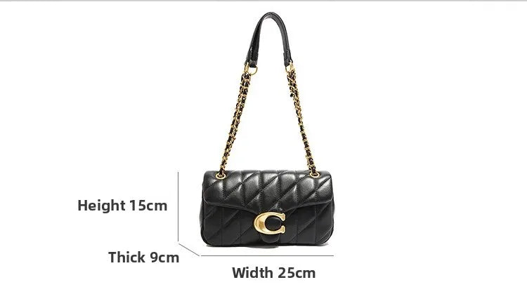 High end women's crossbody bag, high-quality leather wallet, retro design, adjustable and detachable shoulder strap, C bag