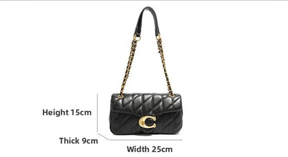 High end women's crossbody bag, high-quality leather wallet, retro design, adjustable and detachable shoulder strap, C bag