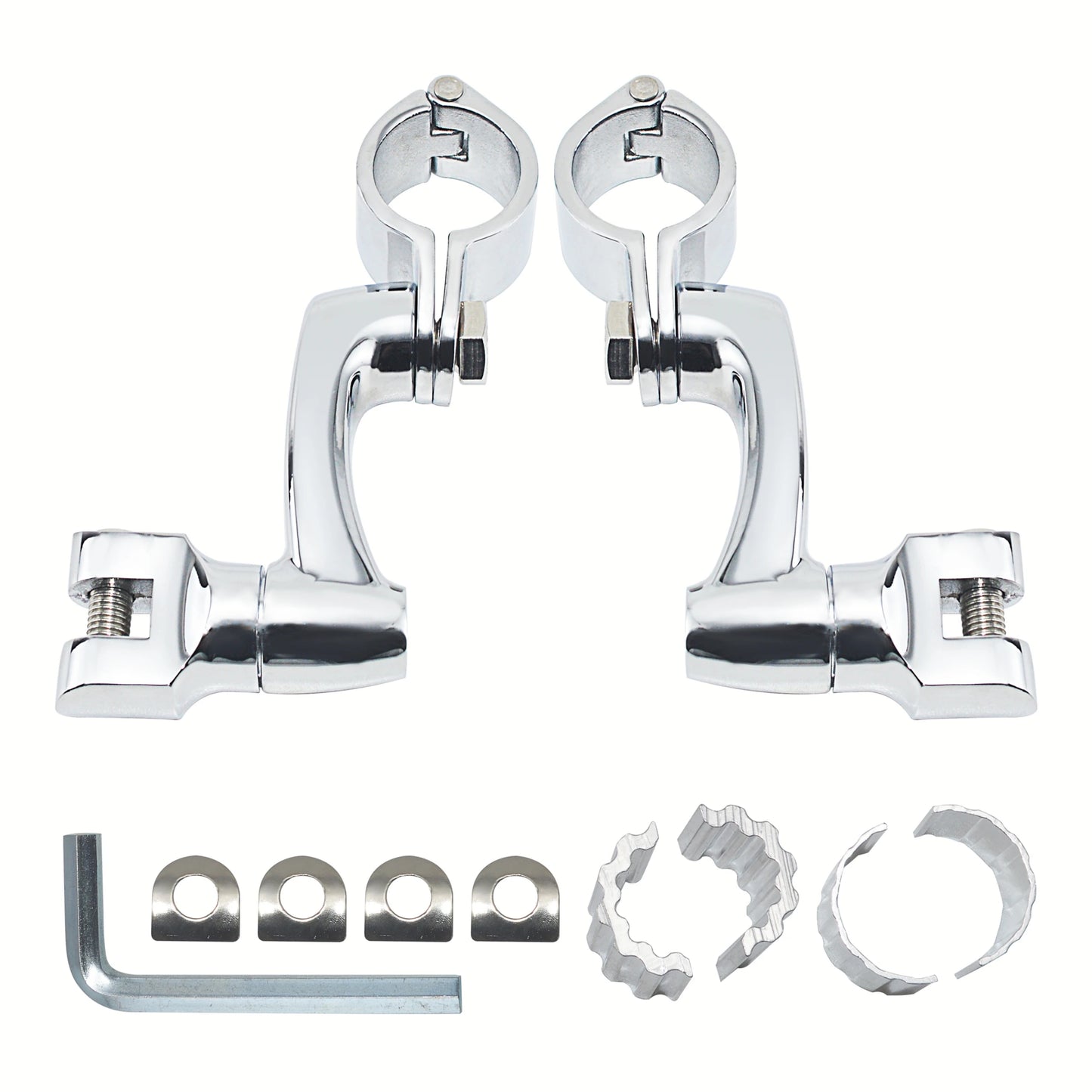 Motorcycles 25-35mm Clamp Engine Guard Highway Foot Pegs For Harley Honda Yamaha Kawasaki Road King Street Glide 3 Davidson Dyna