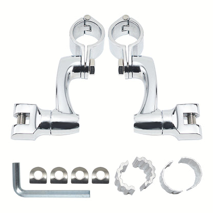 Motorcycles 25-35mm Clamp Engine Guard Highway Foot Pegs For Harley Honda Yamaha Kawasaki Road King Street Glide 3 Davidson Dyna
