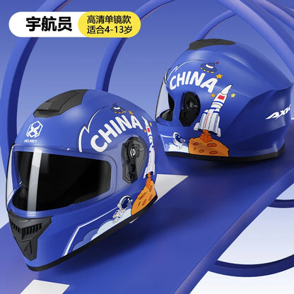 Children's Helmet Electric Car Cute Cartoon Four Seasons Universal Motorcycle Boys and Girls Safety Helmet 601
