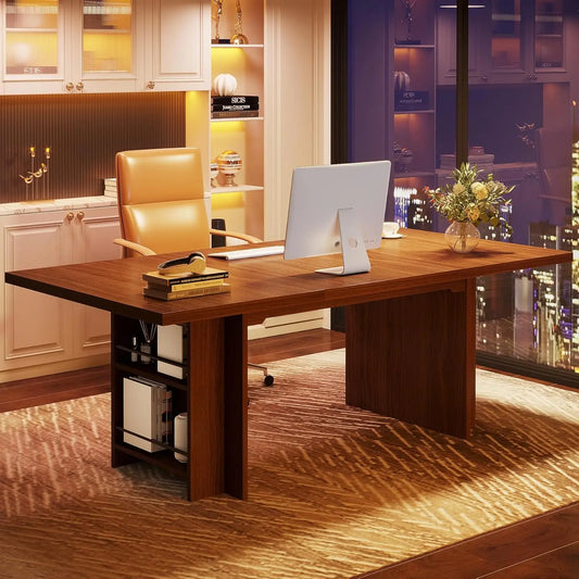 Computer Desk,Modern PC Table, Office Table, Work Table, Dining Table with Storage for Home Office, Desks, Conference Table