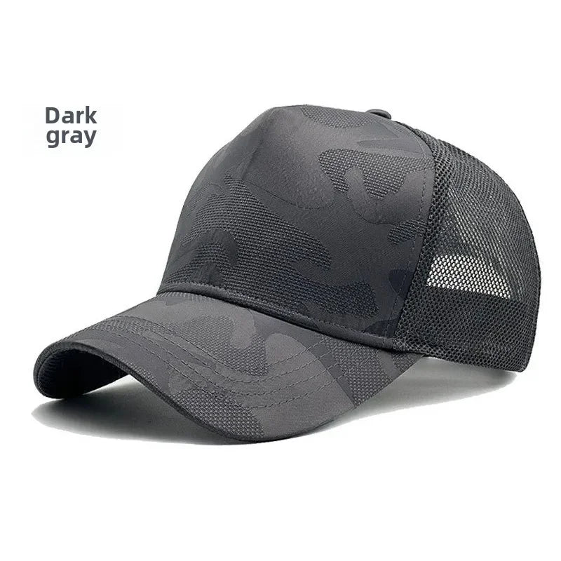 Summer Quick Drying Deeper Baseball Caps for men  Camouflage Big Size Mesh Breathable Dad Hat  Plus Size 65cm  Snapback Caps