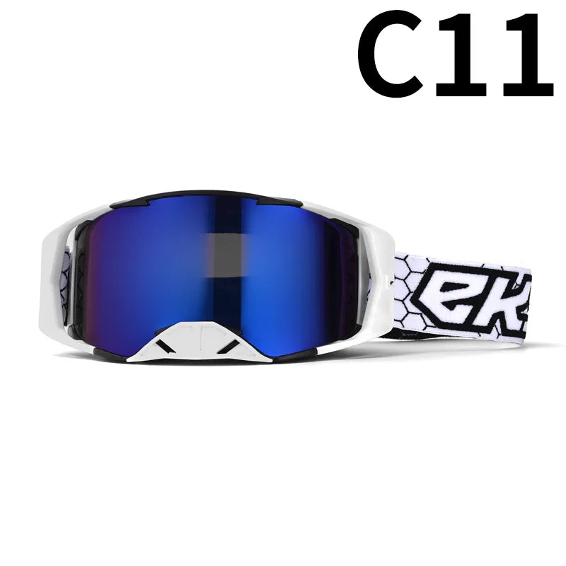 Off-Road Motorcycle Goggles - Windproof, Dustproof Protective Eyewear for Motocross, ATV Riding, Cycling & Outdoor Adventures,