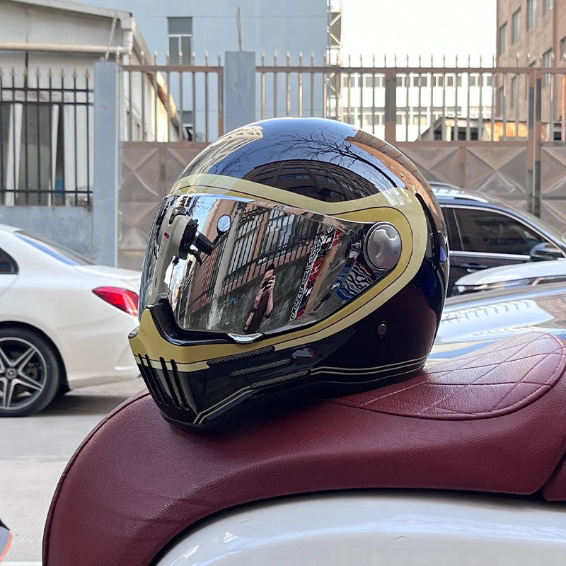 ORZ-728 Full Face casco moto Helmet Vintage Chopper Retro Helmet capacete de motocicleta modular helmet DOT