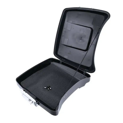Motorcycle Razor Trunk Backrest Rack For Harley Touring Road Glide Street Glide 2014-2025 Gunship Gray