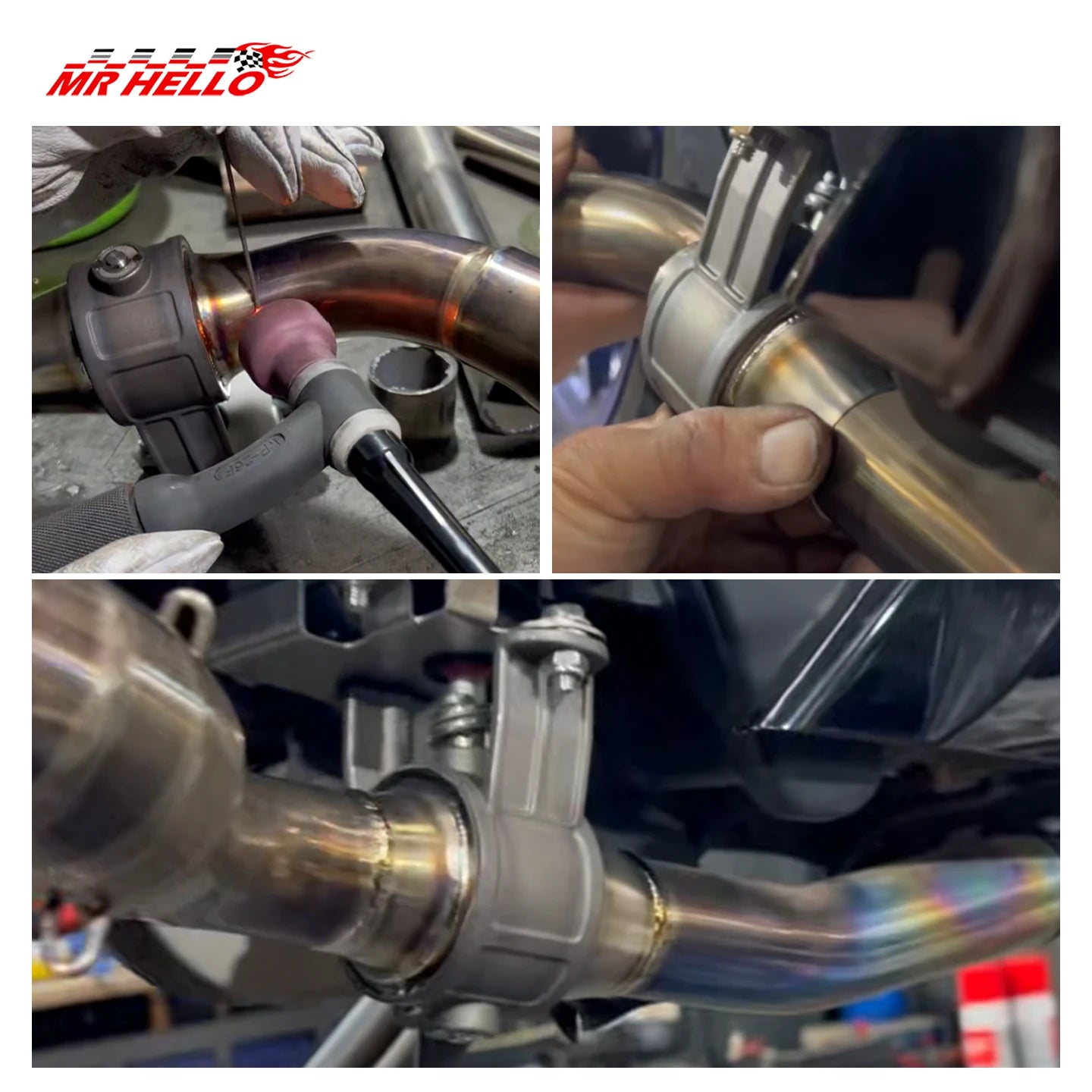Stainless Steel Electric Exhaust Control Valve Electric Valve Unit button Control 51/60/63/70/76MM Control Valv