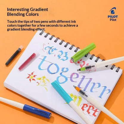 Original PILOT FP3-15-SS Parallel Pen Multi Sizes Flat Tip Calligraphy Fountain Pen Practice Gothic Italic Hand Lettering Suppli