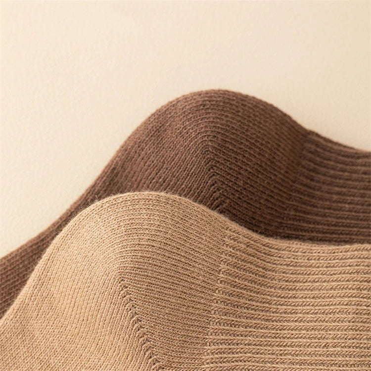 Women's Socks New Autumn Casual Simple Solid Color Winter Warm Socks For Women Korean Style Middle Tube Girls Pile Socks