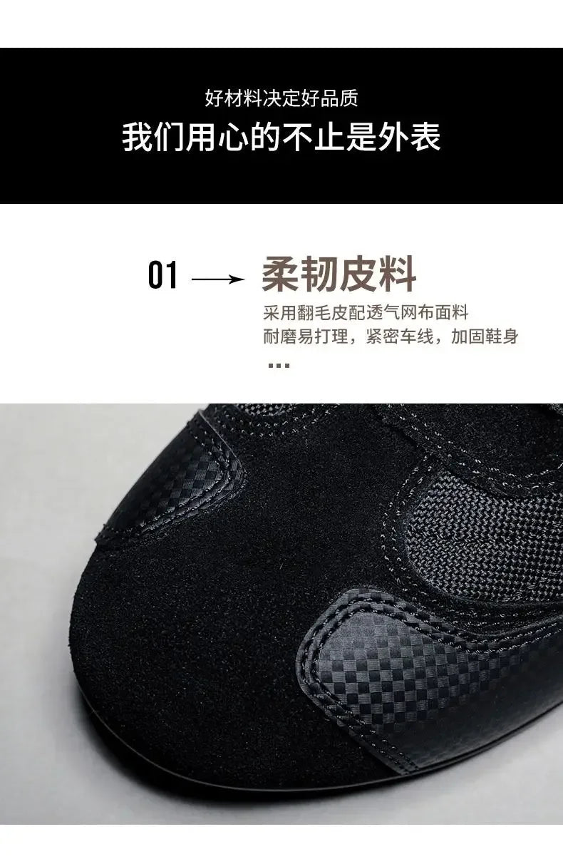 Outdoor Motorcycle Riding Shoes Anti Slip Go Kart Training Shoes Motorcycle Travel Off-road Shoes for Men Motocross Boots
