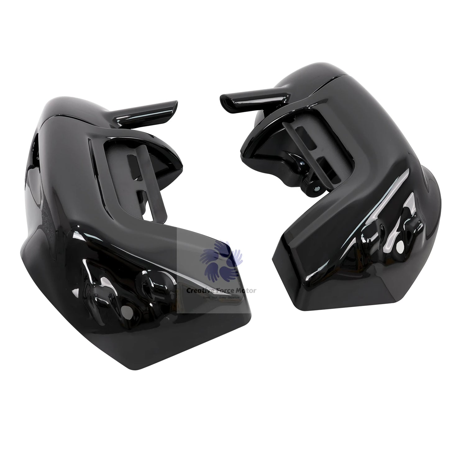 1993-2013 ABS Lower Vented Leg Fairings Motorcycle Vivid Black Warmers Glove Box For Harley Touring Electra Glide Road King FLTR