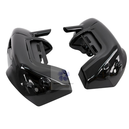 1993-2013 ABS Lower Vented Leg Fairings Motorcycle Vivid Black Warmers Glove Box For Harley Touring Electra Glide Road King FLTR