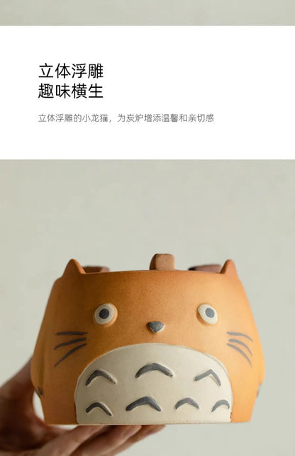 Japanese Charcoal Fire Stove Can Dry-fire Coarse Pottery Anti-scalding Side Handle Kettle Household Tea Stove Charcoal Grill