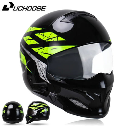 New Scorpion Retro Motorcycle Cascos Moto Locomotive Personality Multi-purpose Combination Helmet  Detachable Multi-purpose