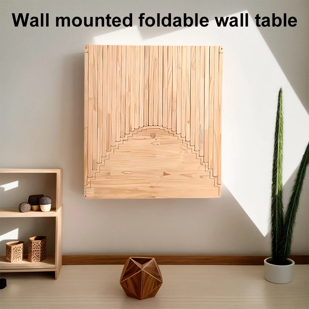 Folding Desk Fashionable Invisible Computer Table Solid Wood Creative Hanging Wall Folding Table Computer Folding Table