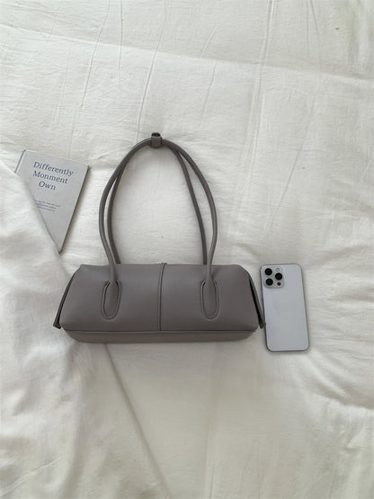 MOODS Retro Underarm Shoulder Bags For Women PU Leather Pure Color Commute Satchel Bag 2025 Winter New Luxury Designer Handbags