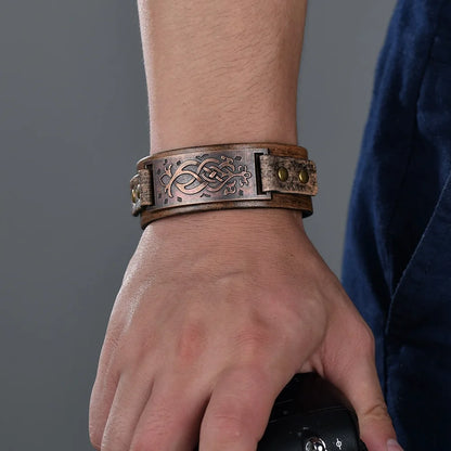 Adjustable Bangle Gift Alloy Leather Wristband Punk Leather Wristband Handmade Punk Bangle For Fashion Accessory Rock Concerts