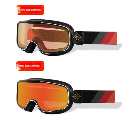 For Retro Anti-Fog Motorcycle Goggles Harley Windscreen Windproof Dustproof Riding Glasses for Motorbike