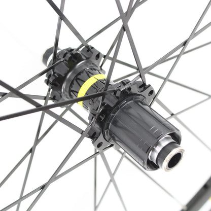 New White Black Gray 700C 50mm Road bike alloy bicycle wheelset clincher rims V Disc brake Thru Axle center lock hubs wheels