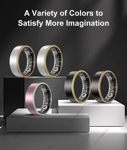 2025 Smart Ring Gesture Control Wireless Bluetooth Heart Rate Blood Pressure Monitor 5ATM Waterproof Health Smartring Men Women