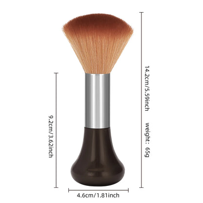 Professional Barber Duster Neck Face Brushes Hair Clean Soft Black Hairbrush Salon Cutting Hairdressing Styling Make Tools