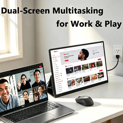 16 Inch Portable Touchscreen Monitor 1920X1200P 16:10 IPS Touch Screen Monitor with USB C HDMI External Monitors for Laptop