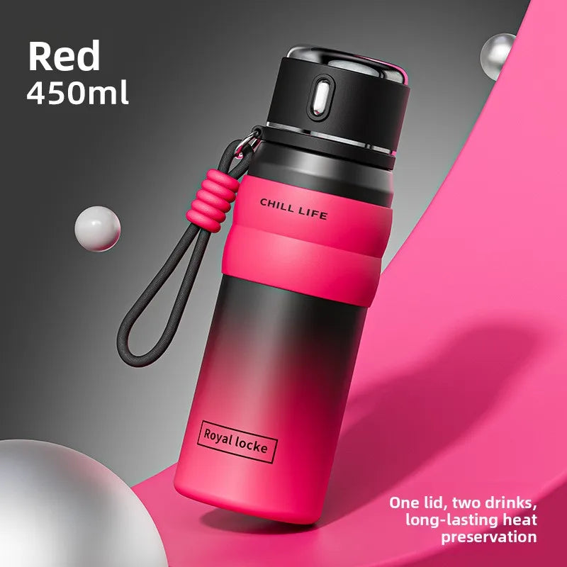 Dopamine all steel insulated cup 316 stainless steel high aesthetic water cup intelligent temperature display cup