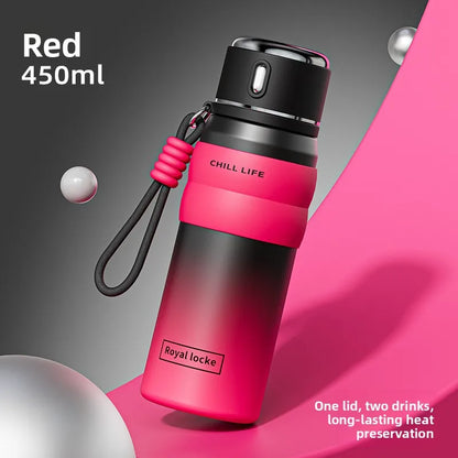 Dopamine all steel insulated cup 316 stainless steel high aesthetic water cup intelligent temperature display cup