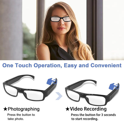 Portable 1080P HD Mini Glasses With Camera Video Recorder Wearable glasses Camera Outdoor Sports DV DVR Surveillance Camcorder