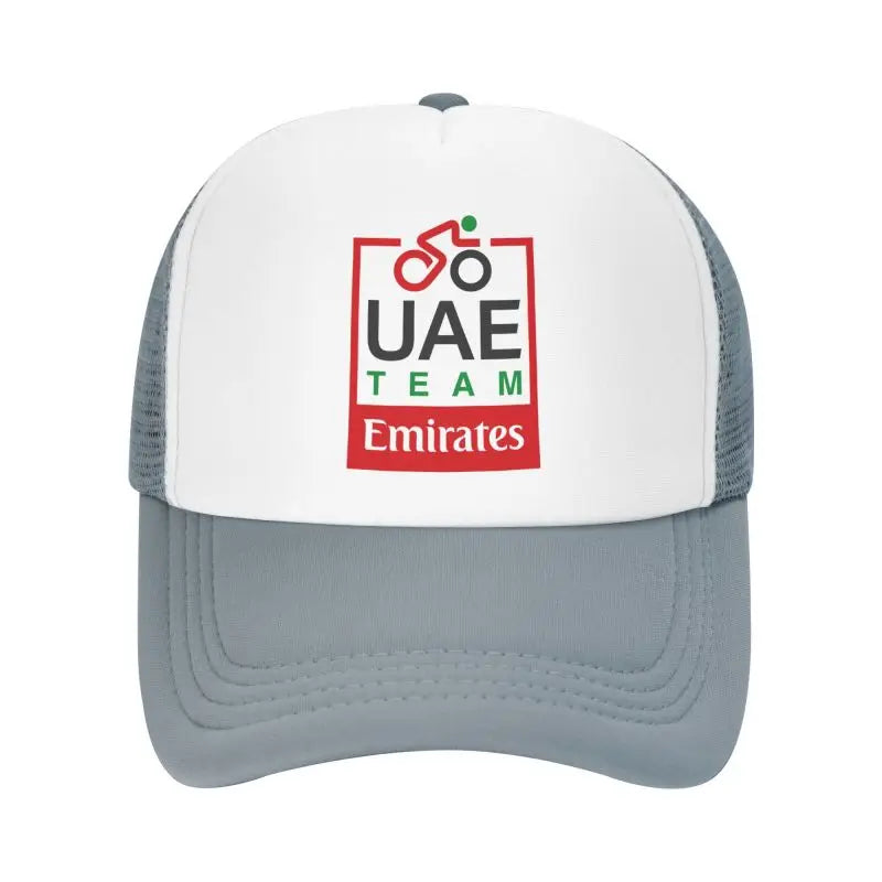 UAE Road Vehicle Print Mesh Baseball Cap Summer Breathable Sun Visor Hats Unisex Adjustable Snapback Caps Adults Trucker Hat