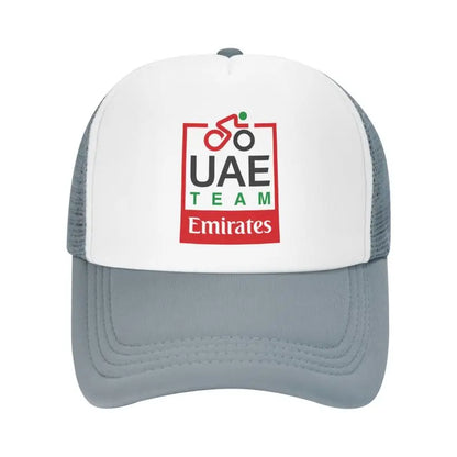 UAE Road Vehicle Print Mesh Baseball Cap Summer Breathable Sun Visor Hats Unisex Adjustable Snapback Caps Adults Trucker Hat