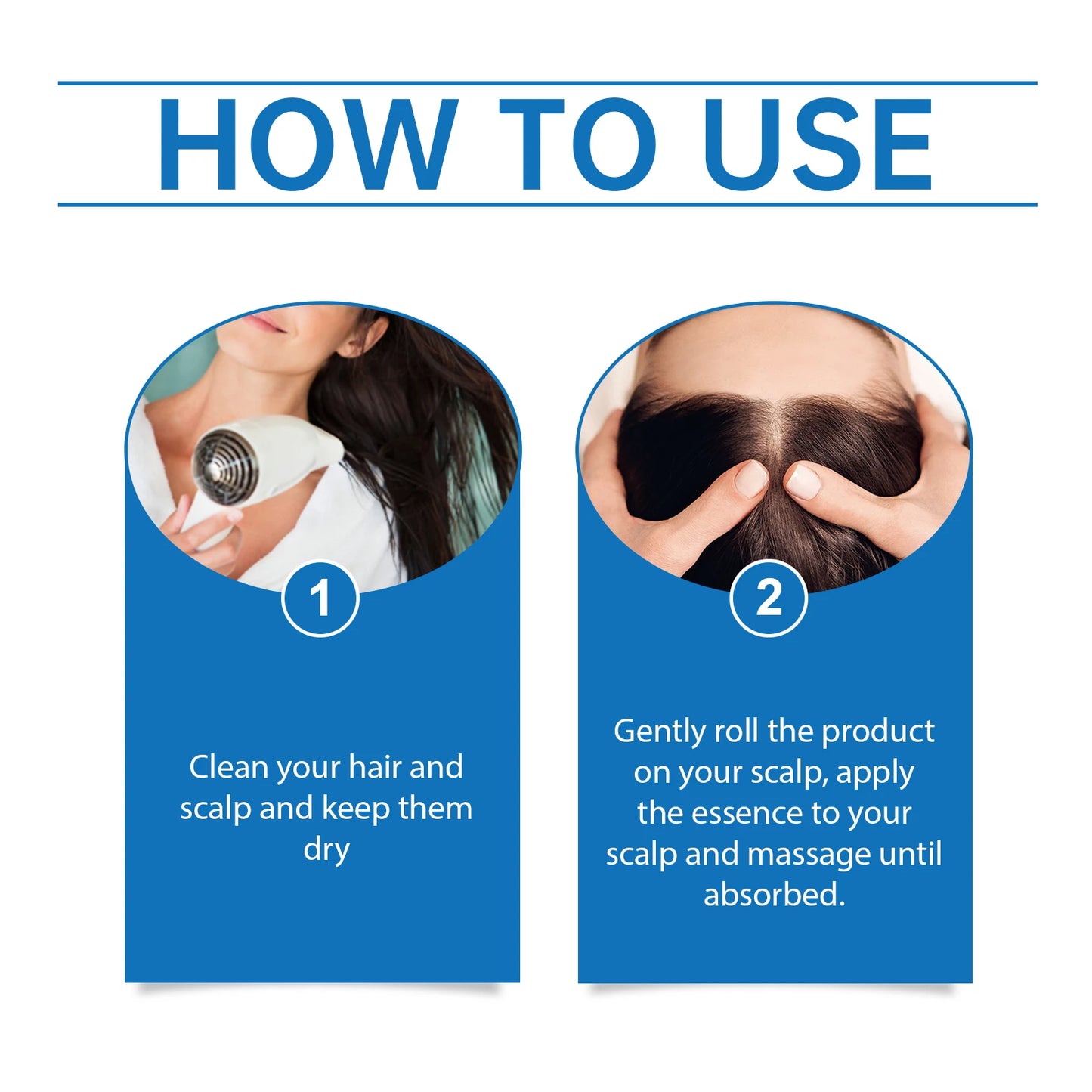 Rosemary Scalp Massager Roll-On Serum Repairing Damaged Dry Scalp Hydrate Anti Hair Loss Strengthen Hair Roots Smooth Hair Care