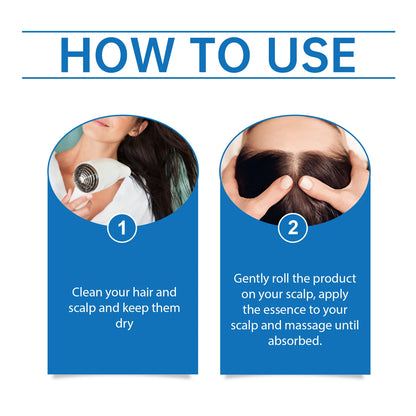 Rosemary Scalp Massager Roll-On Serum Repairing Damaged Dry Scalp Hydrate Anti Hair Loss Strengthen Hair Roots Smooth Hair Care