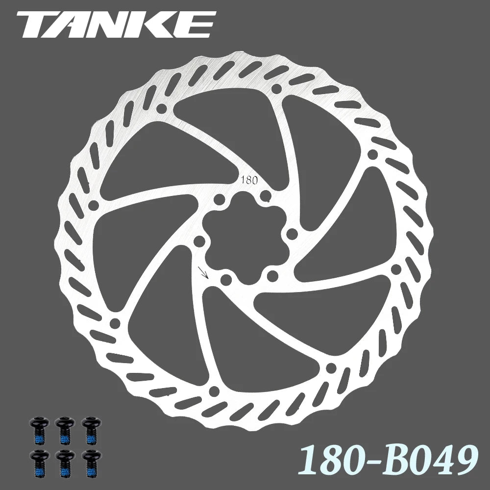 TANKE Bike Disc Brake 140 160 180 203 Rotors With Bolts Hydraulic Brake Road Mountain Bicycle MTB Oil Slick Rotor Bicycle Parts