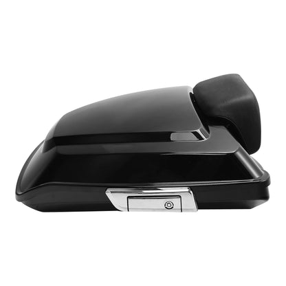 Motorcycle Razor  Trunk w/ Backrest For Harley  Touring Road King Electra Glide Street Glide Road Glide 2014-2025