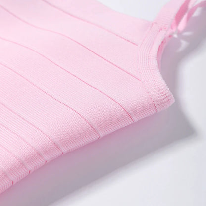 Sexy Solid Knit Women Top Stripe Sleeveless Slash Neck Pleated Female Crop Tops 2026 Spring Summer All-match Lady Knitwear