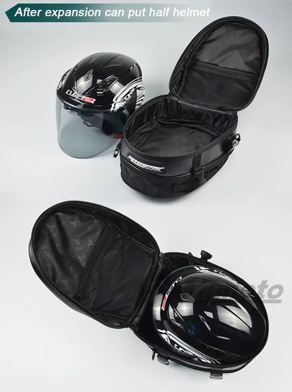 Motocentric Waterproof Motorcycle Tail Bag Multifunction Motorcycle Rear Seat Bag High Capacity Motorcycle Bag Rider Backpack