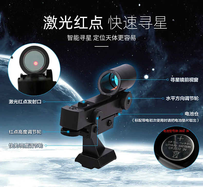 Celestron Astronomical Deluxe 80DX 80EQ Refractor Telescope EQ2 Equatorial Professional Star Watching Easy Setup 81048