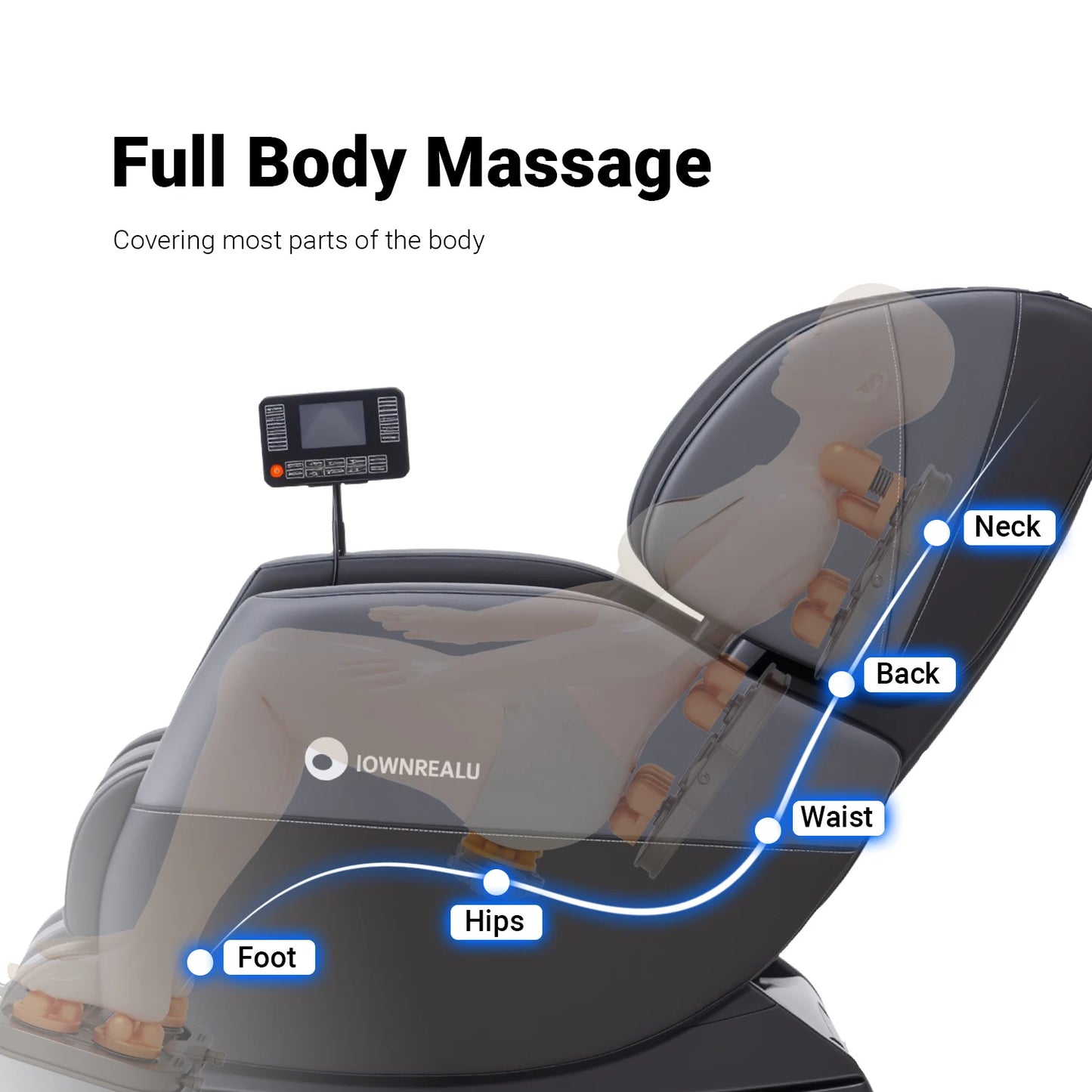 Local Dilivery 3 Year Warranty Massage Chair Electric Recliner Home Airbag Full Body Zero Gravity Heating Knead Massager Sofa
