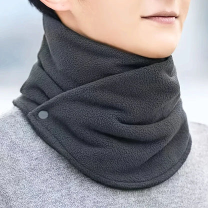 1pc Winter Thickened Fleece-Lined Neck Gaiter - Unisex Windproof Warm Scarf for Cycling & Outdoor, Men Women Winter Neck Warmer