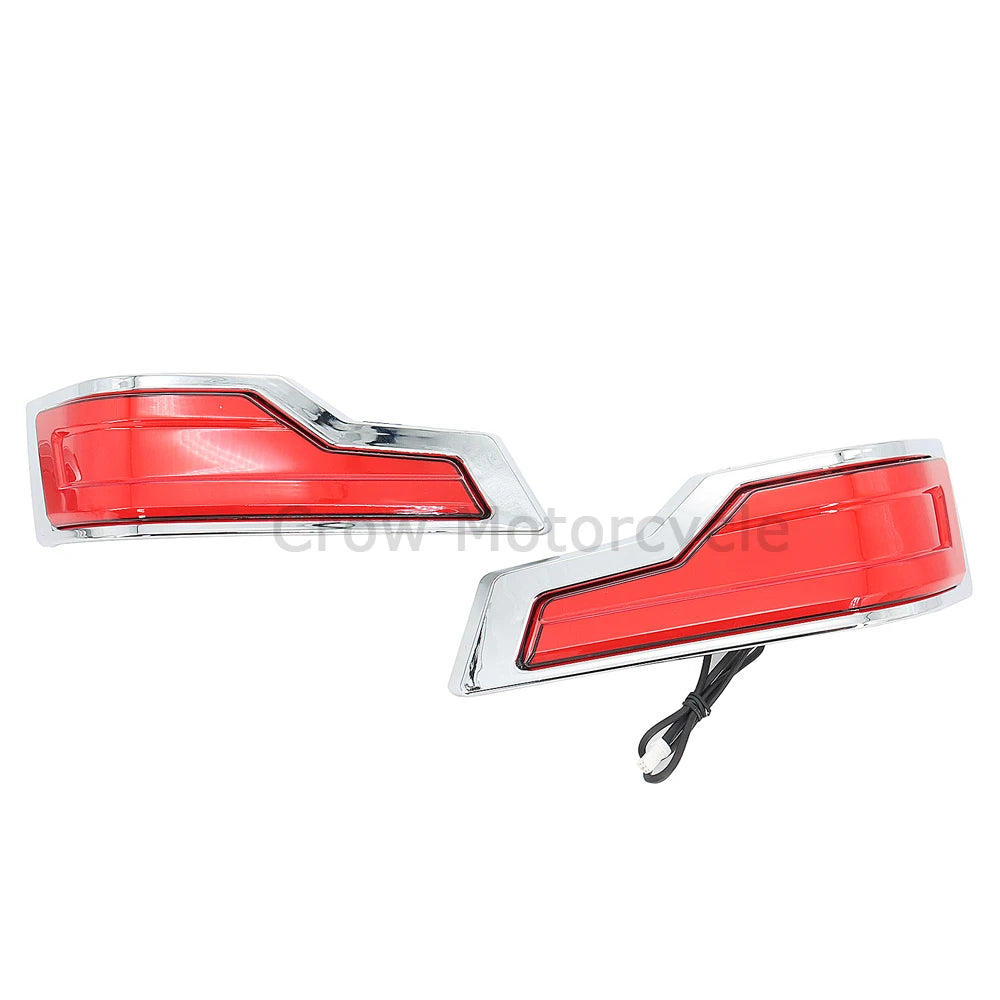 For Harley Touring Road Electra Glide Ultra Classic FLHTCU 2014+UP 2022 Motorcycle LED Tracer Tour-Pak Lights Chrome Rear Lights