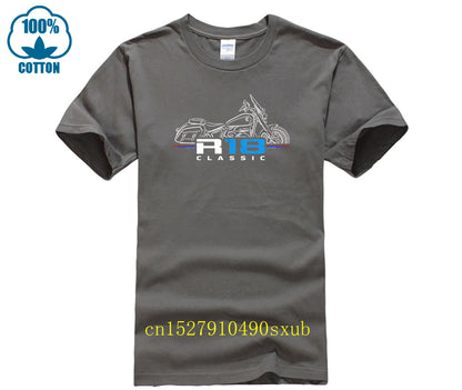 Men T Shirt Casual R18 Classic Motorcycle T-shirt Graphic Summer Short Sleeves 100% Cotton S-4xl Cool Tee