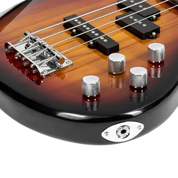 24 Frets Rosewood Fingerboard GIB Electric Bass Guitar Full Size 4 String Sunset Color