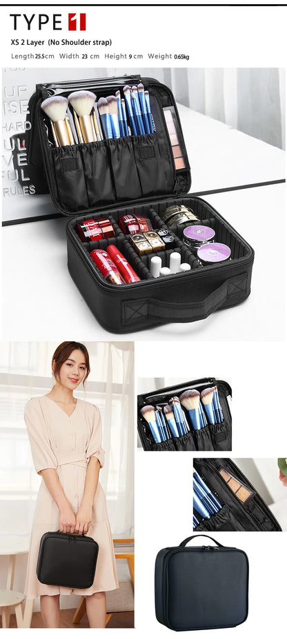 New Oxford Cloth Makeup Bag For Women Professional Large Capacity  Travel Cosmetic Case