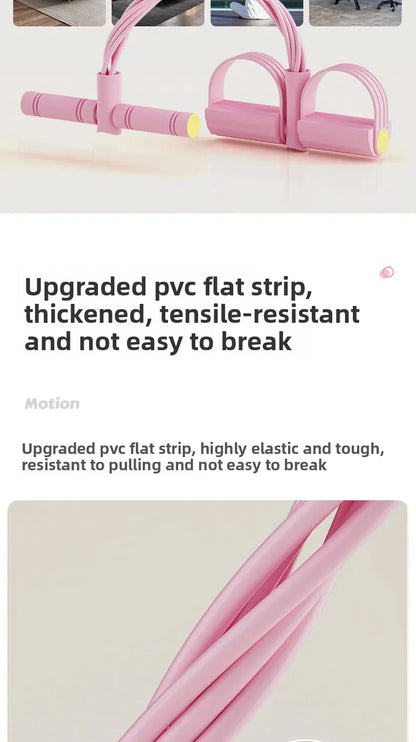 Elastic Bands Pilates Gym Accessories Tension Rope 4/6 Pipes Elastic Puller for Home Gym Belly Abdominal Workout Equipment