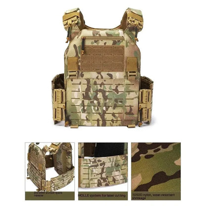 Multifunctional Quick Release Tactical Vest Hunting Protective Vest Wear-resistant Outdoor Training Clothing