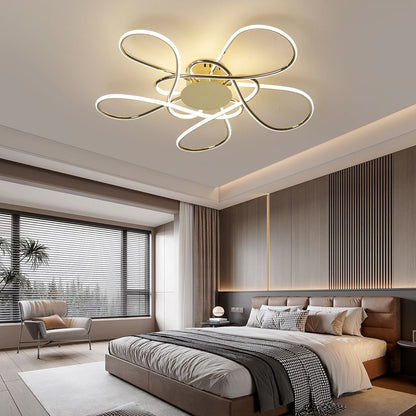 Chrome/Gold Plated Modern LED Chandelier for Living Room Lamp Bedroom Ceiling Chandeliers AC 90-260V Home Deco Light Fixture