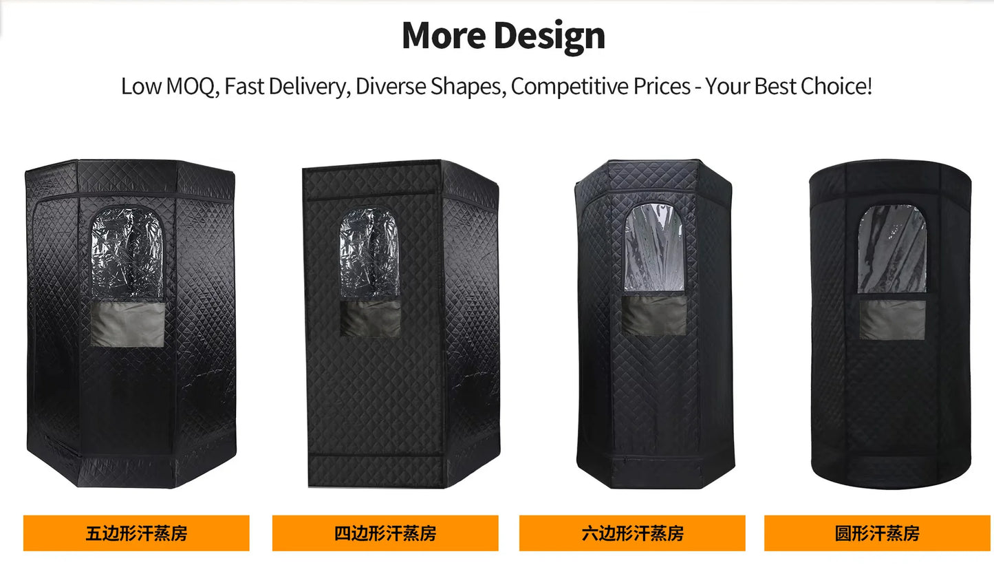 Sauna Room Sweat Steamer Box Household Mobile Folding Sauna Box Sweating Fumigation Dry Steaming Wet Steaming
