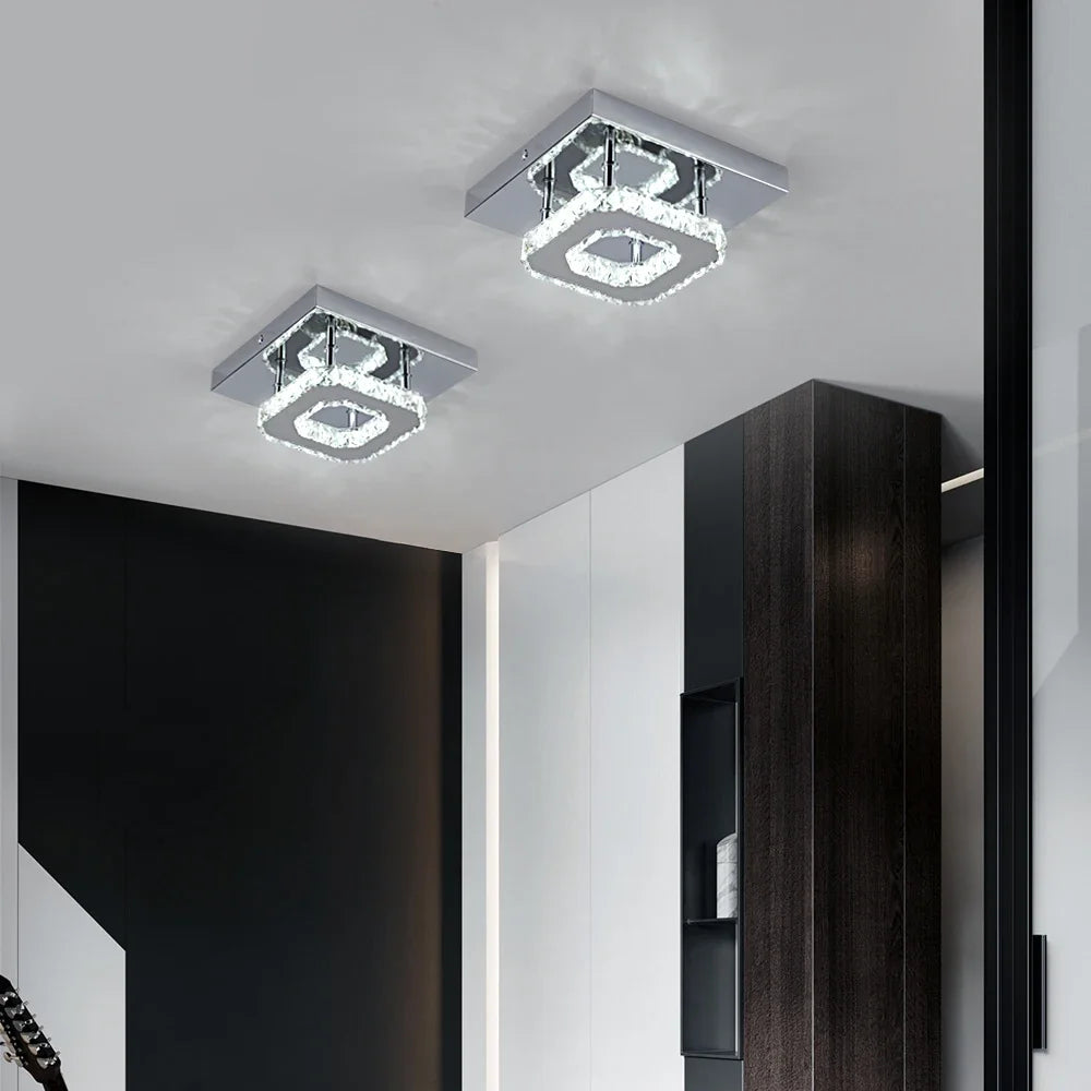 Crystal Ceiling Light Modern Crystal Led Chandelier Luxury Pendant Lighting  Home Decor Lamp Living Room Indoor Fixture Bedroom